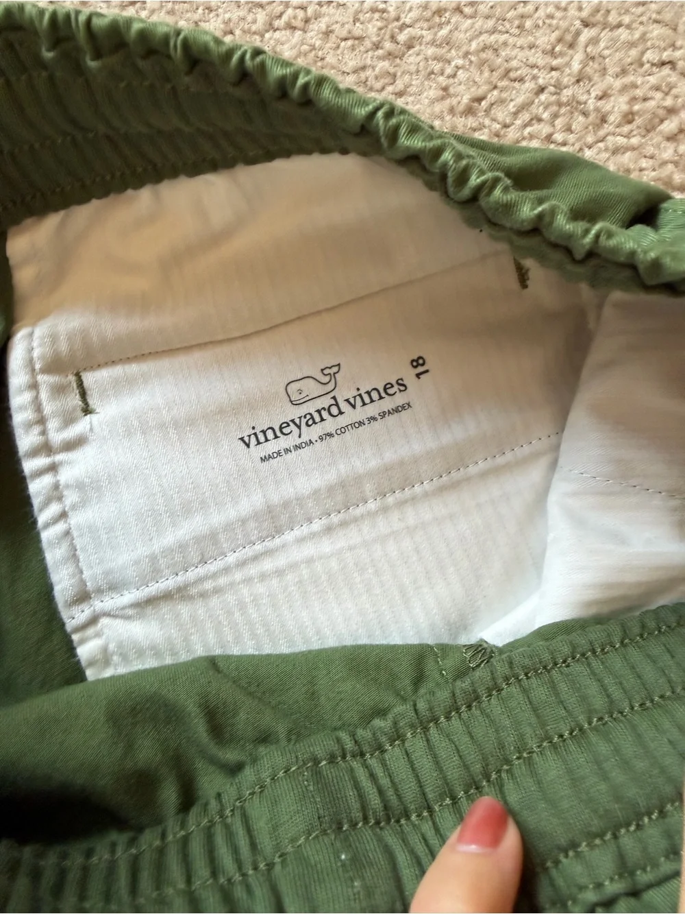 Vineyard Vines Olive Green shorts, new with tags